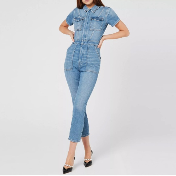 Good American Fit For Success Jumpsuit in Blue 274 size 1